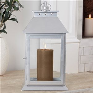 Silver Decorative Candle Lantern - 50643-S