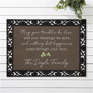 Irish Door Blessing Personalized Doormat- 18x27 - 50672-S