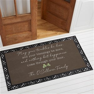 Irish Door Blessing Personalized Oversized Doormat- 24x48 - 50672-O