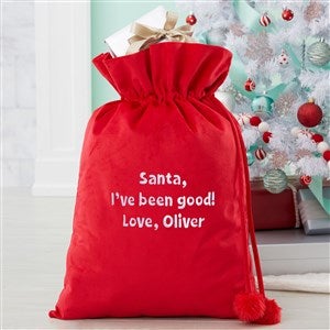 Write Your Own Embroidered Red Santa Sack - 50738