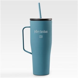 Engraved Corkcicle 30oz Cold Cup with Handle in Storm Teal - 50758