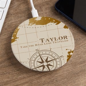 Compass Inspired Personalized Wireless Charging Pad - 50783