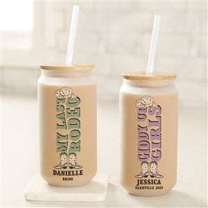 Western Wedding Personalized 16 oz. Iced Coffee Cup - 50798