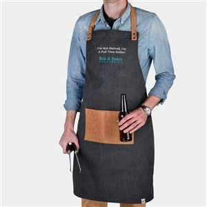 Custom Retirement Logo Foster  Rye Grilling Apron - 51278