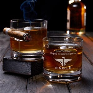 Custom Retirement Logo Cigar Glasses - 51286