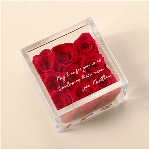 Magnificent Roses® Personalized Write Your Own Miniature Red Rose Keepsake Box - 51333