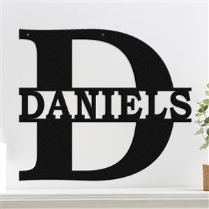 Personalized Modern Split Letter Steel Sign- 16quot; - 51426D-16