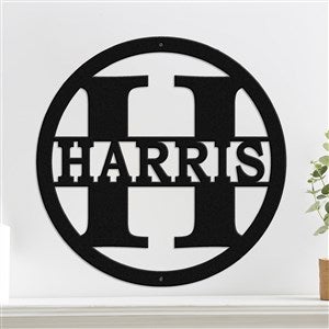 Personalized Circular Split Letter Steel Sign- 20quot; - 51441D-20