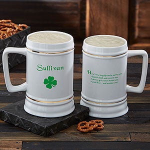 Irish Quotes Personalized Beer Stein - 5147
