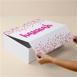 Sparkling Name Personalized Keepsake Memory Box-12x15 - 51503-L