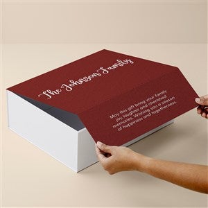 Seasonally Script Personalized Keepsake Memory Box-12x15 - 51528-L