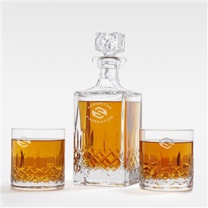 Engraved Logo Pineapple Cut Crystal Decanter - 51621