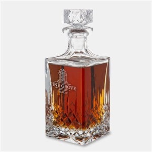 Engraved Logo Pineapple Cut Crystal Decanter - 51621