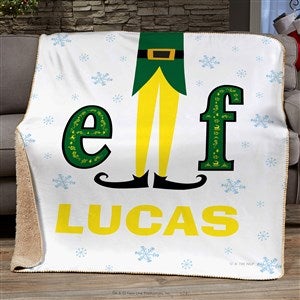 Elf® Personalized 60x80 Sherpa Blanket - 51709-SL