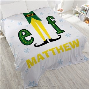 Elf the Movie Personalized Christmas Plush Fleece Blanket - Queen - 51709-QU