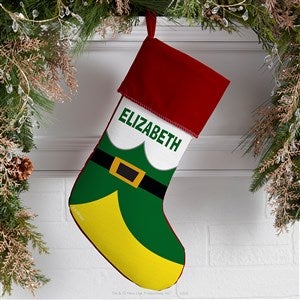 Elf® Personalized Burgundy Christmas Stockings - 51723-B