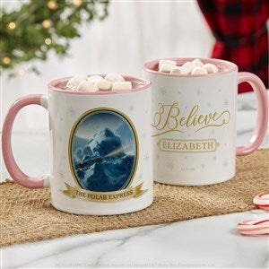 Polar Express Personalized Christmas Mug 11 oz.- Pink - 51735-P