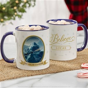 Polar Express Personalized Christmas Mug 11 oz.- Blue - 51735-BL