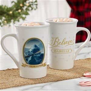 Polar Express Personalized Christmas Latte Mug 16 oz.- White - 51735-U