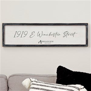 Real Estate Logo Blackwashed Frame - 51755B