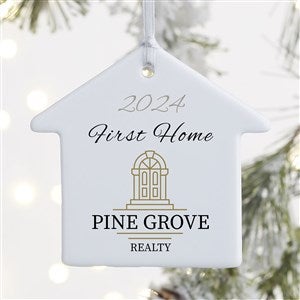 Real Estate Logo House Ornament Single Sided - 51771-1