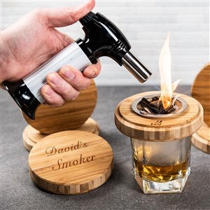 Personalized Cocktail Smoker With Torch Tin-Your Own Text - 51780D-T