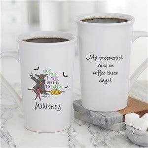 Hocus Pocus philoSophies® Personalized Halloween Latte Mug 16 oz.- White - 51795-U