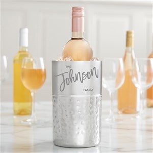 Bold Family Name Personalized Wine Chiller - 51807