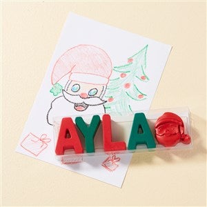 Christmas Name Personalized Crayons - 3-5 Letters - 51811D-S