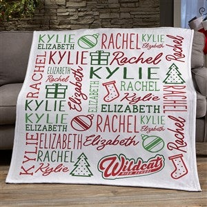 Personalized Logo Repeating Name Personalized 50x60 Plush Fleece Blanket - 51849