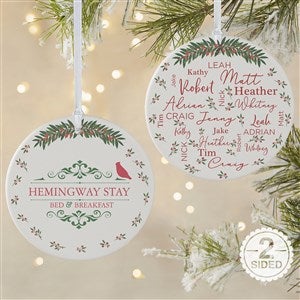 Personalized Logo Merry Name Ornament - 51852-1L