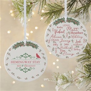 Personalized Logo Merry Name Ornament - 51852-1L