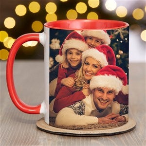 Christmas Photo Personalized Coffee Mug 11 oz.- Red - 51854-R