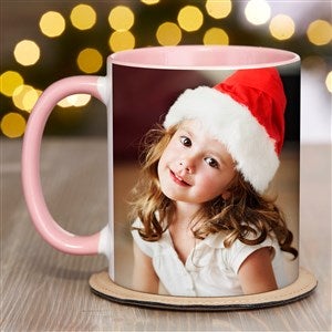 Christmas Photo Personalized Coffee Mug 11 oz.- Pink - 51854-P