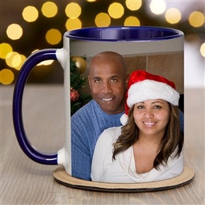 Christmas Photo Personalized Coffee Mug 11 oz.- Blue - 51854-BL