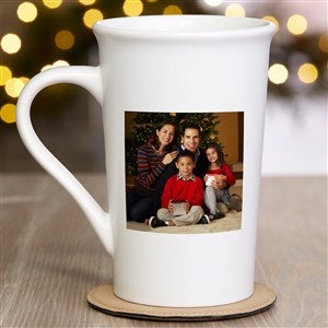 Christmas Photo Personalized Latte Mug 16 oz.- White - 51854-U