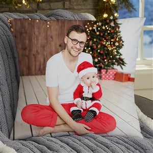 Christmas Photo Memories Personalized 18quot; Throw Pillow - 51857-L