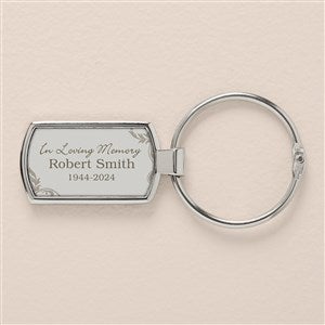 Memorial Personalized Keychain-Rectangle - 51875-K