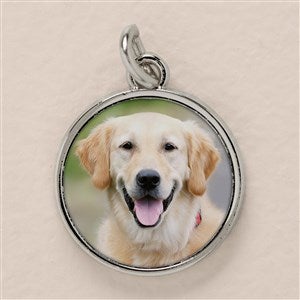 Paw Prints On My Heart-Circle Personalized Photo Charm - 51877-PC