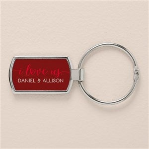 I Love Us Personalized Keychain-Rectangle - 51879-K