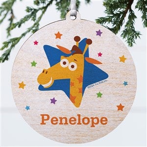 Toys R Us® Geoffrey Personalized Christmas Ornament- 3.75quot; Wood - 1 Sided - 51940-1W