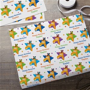 Toys R Us® Geoffrey Personalized Wrapping Paper Sheets - Set of 3 - 51943-S