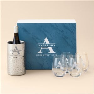 Lavish Last Name Personalized Wine Gift Set - 51955