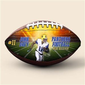 Personalized Burst Photo Football - 11quot; Player - 52080D-LP