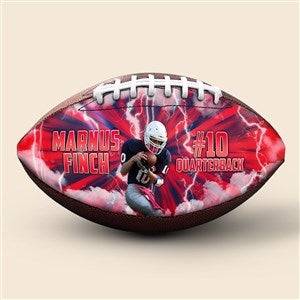 Personalized Thunderstorm Photo Football - 11quot; Player - 52081D-LP