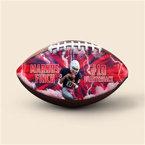 Personalized Thunderstorm Photo Football - 9quot; Player - 52081D-SP