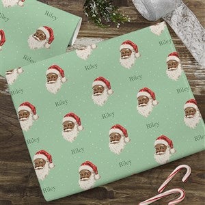 Vintage Santa Personalized Christmas Wrapping Paper - 18ft Roll - 52233-L