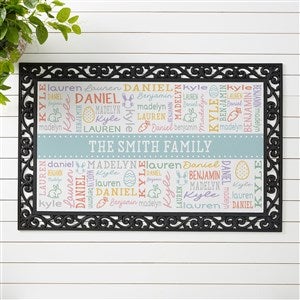 Easter Repeating Name Personalized Doormat- 20x35 - 52296-M