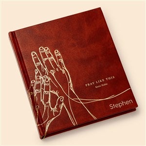 Pray Like This Personalized Leather Devotional - 52515