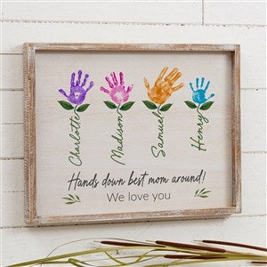 Hands of Love Whitewashed Frame Wall Art- 14quot;x18quot; - 52592W-14x18